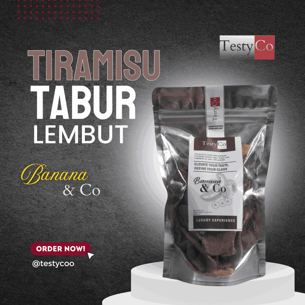 

Keripik Pisang Tiramisu Tabur Lembut
