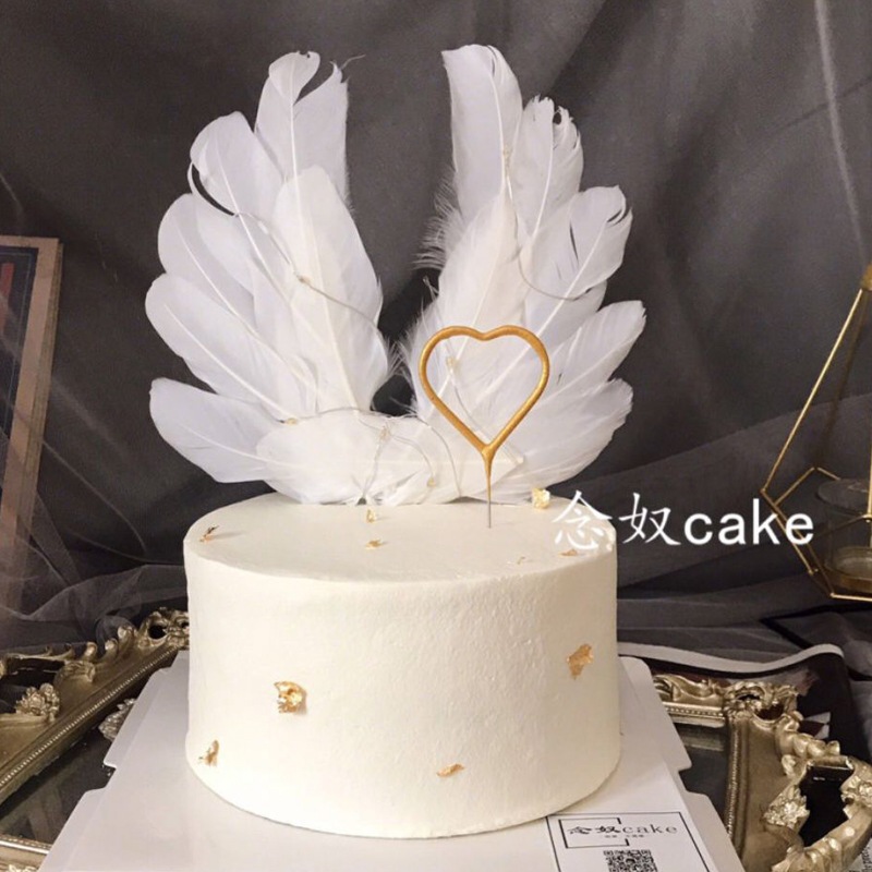 Hiasan kue cake topper tusukan wing sayap malaikat angel