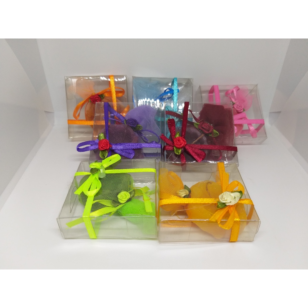 50pcs Souvenir Pernikahan lilin aroma terapi tile mika