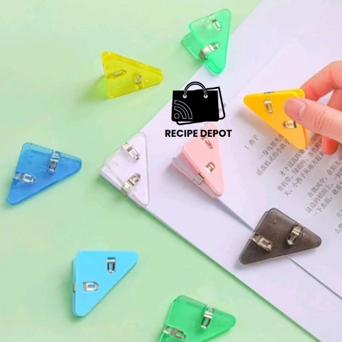 

Clip Klip Penjepit Sudut Kertas Memo Dokumen Rapih Paper Clip Capit Segitiga Multiwarna Aksesoris Perlengkapan Sekolah