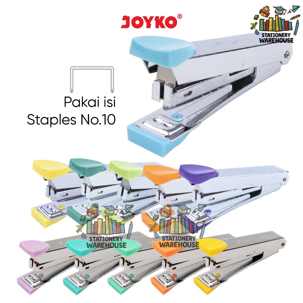 

Stapler Stepler Jepretan Joyko HD-10CL , HD-10PTL Pastel Mesin Staples