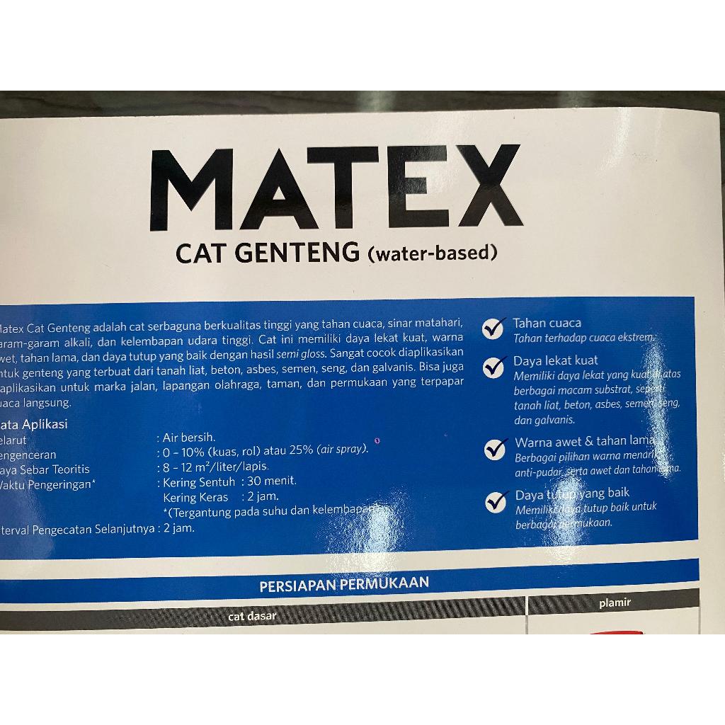 Podomoro Tok Tok Jual Cat Genteng Nippon Paint Matex Genteng 2.5L // Galon Matex Genteng All Warna