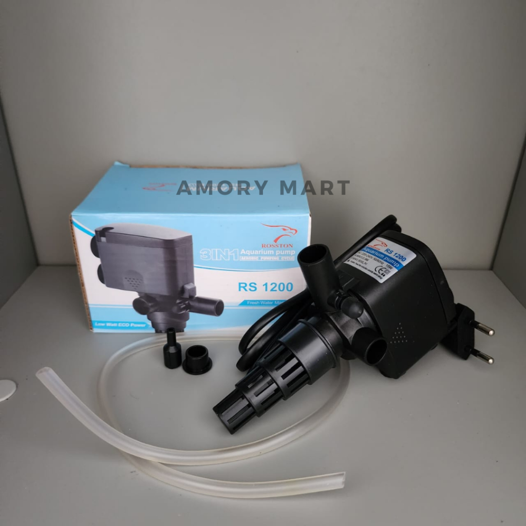 ROSSTON 3in1 Aquarium Pump RS 1200 / Pompa Filter Aquarium Pump Filter Aquarium Rosston RS 1200