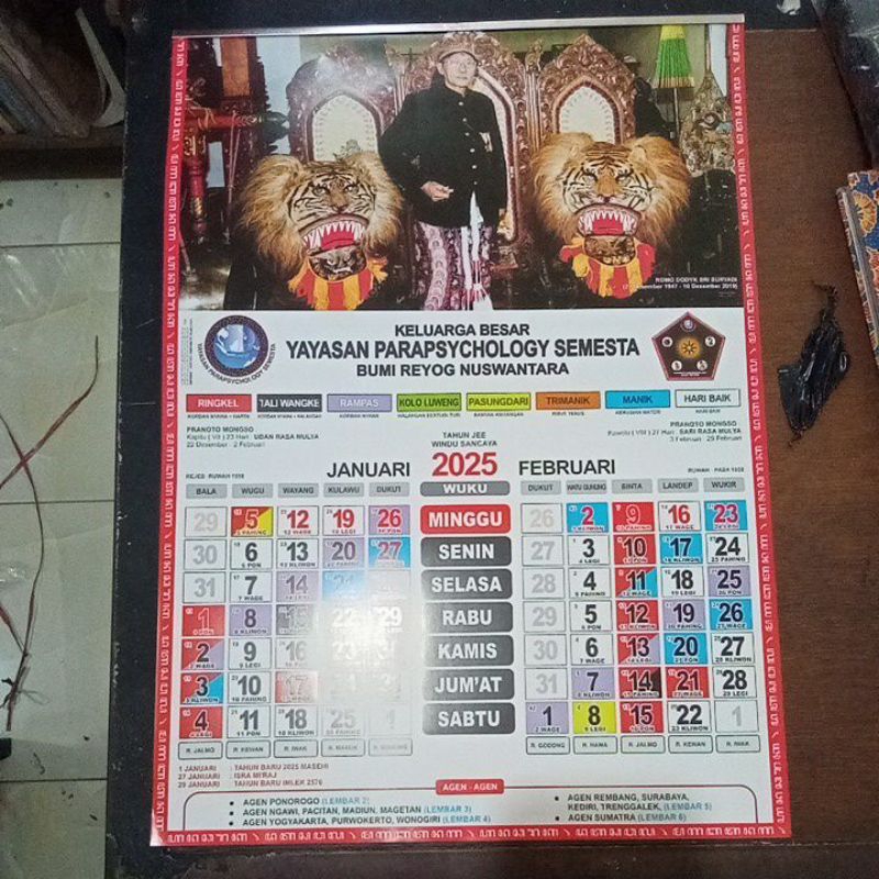 

kalender yayasan parapsychology semesta (yps) 2025