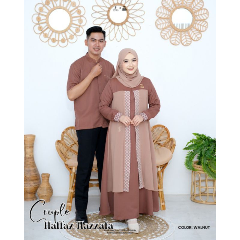 [Ready Stok] Couple Haffaz Haffaza by Syifa x Zahrana Official|Couple Lebaran|Gamis|Koko
