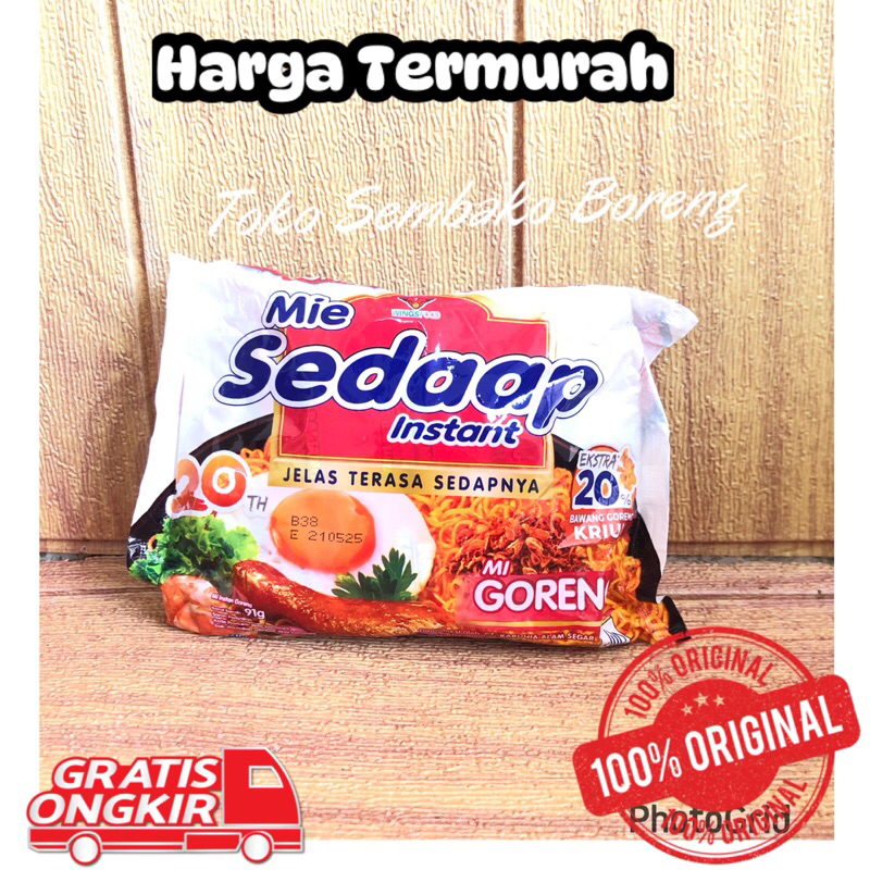 

Mie Sedaap Instant 1 karton isi 40pcs Jelas Terasa Sednapnya Goreng