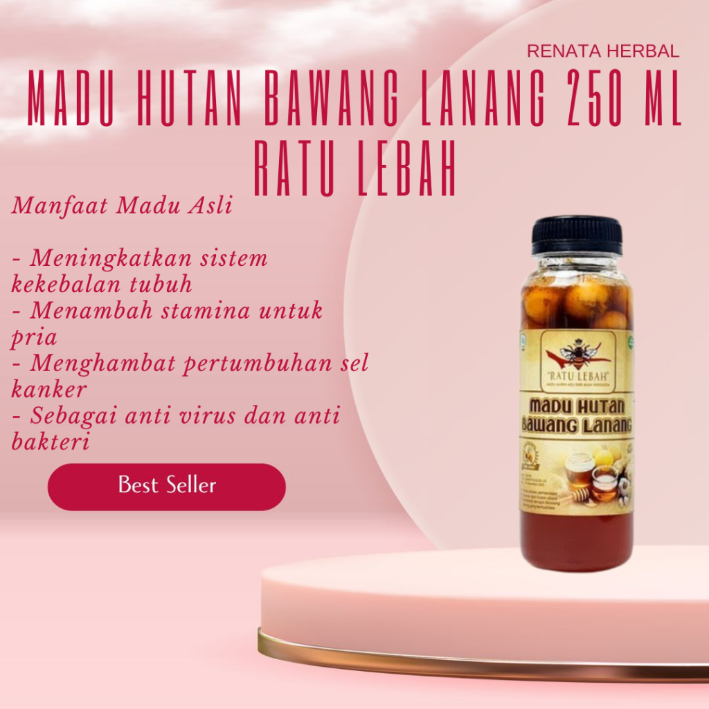 

Madu Hutan Bawang Lanang 250 ml Ratu Lebah Asli Murni