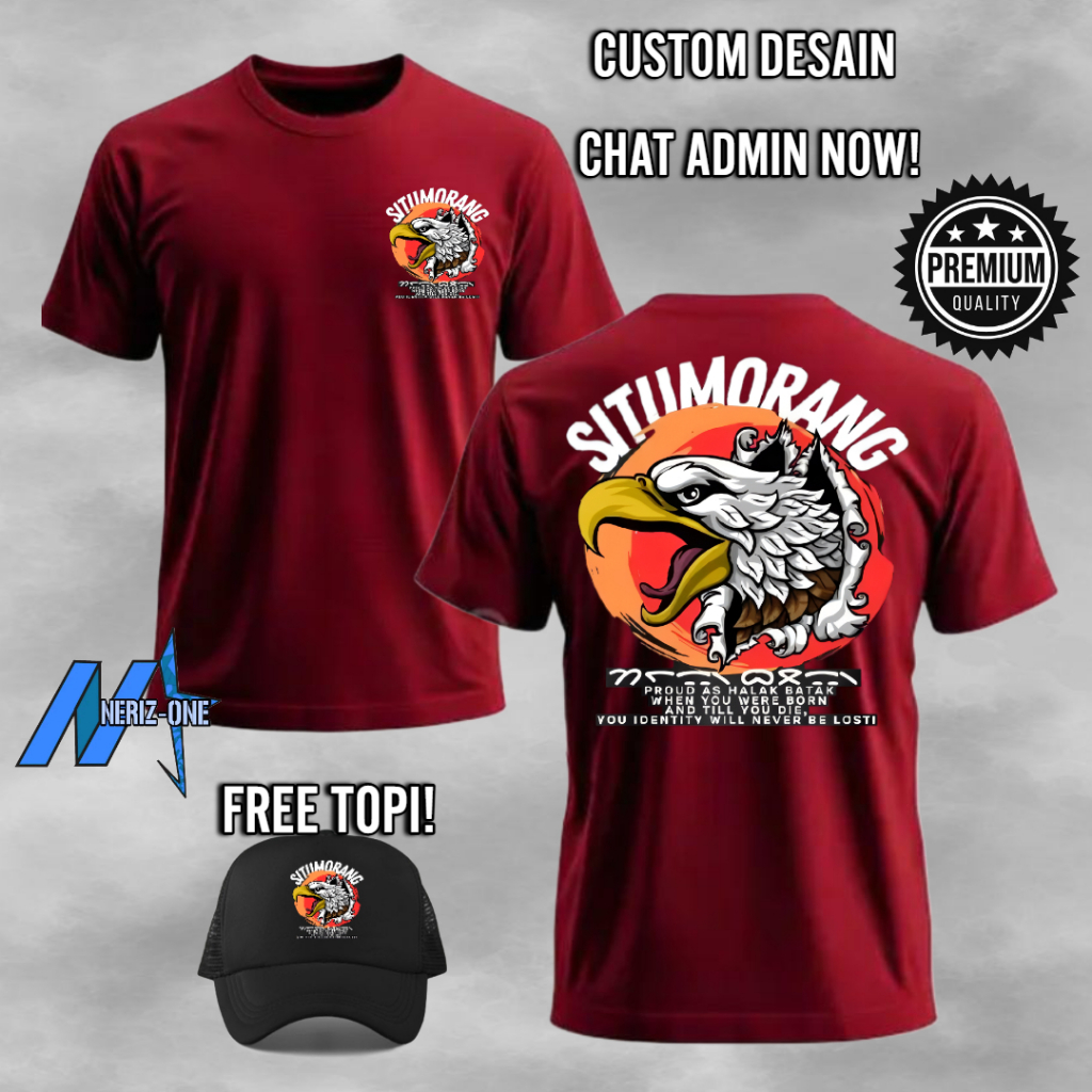 KAOS DISTRO DESAIN SABLON MARGA BATAK SITUMORANG KEREN BAHAN KAOS LEMBUT ADEM NYAMAN DI PAKAI FREE T