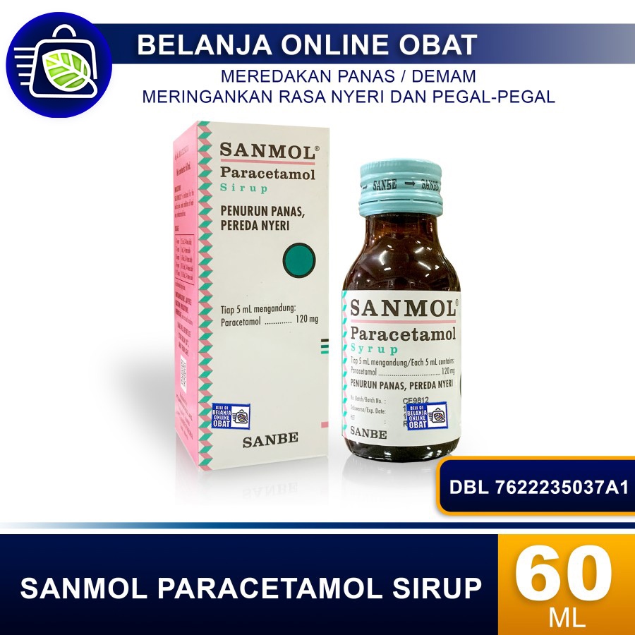 SANMOL PARACETAMOL SIRUP 60ML // Pereda Demam dan Nyeri