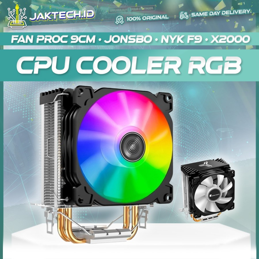 CPU Cooler 9cm RGB Jonsbo/NYK F9/Raptor X2000 Fan Processor Air Cooling HSF Cooler Intel AMD LGA1700