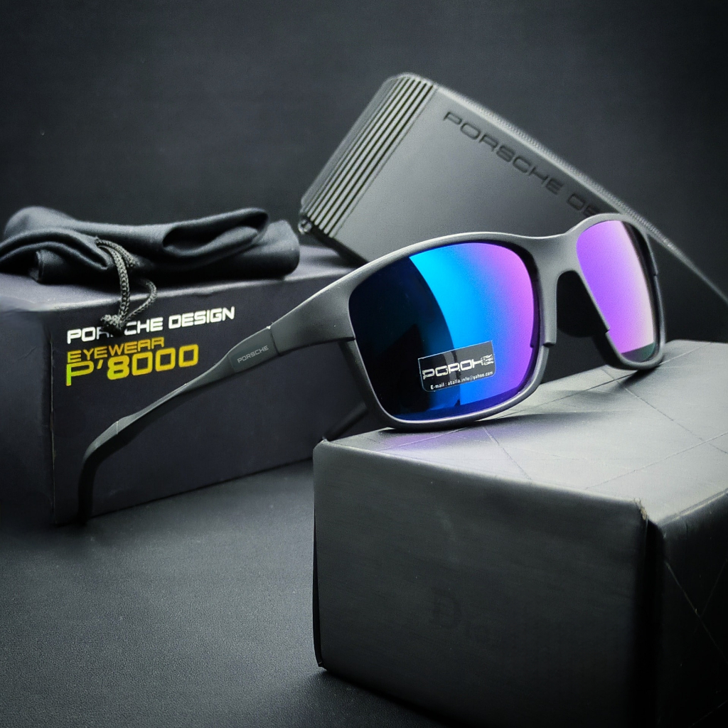 KACAMATA TERBARU FASHION AKSESORIS TERBARU LENSA KACA ANTISILAU ANTIRADIASI  Porsche Design P'8000 K