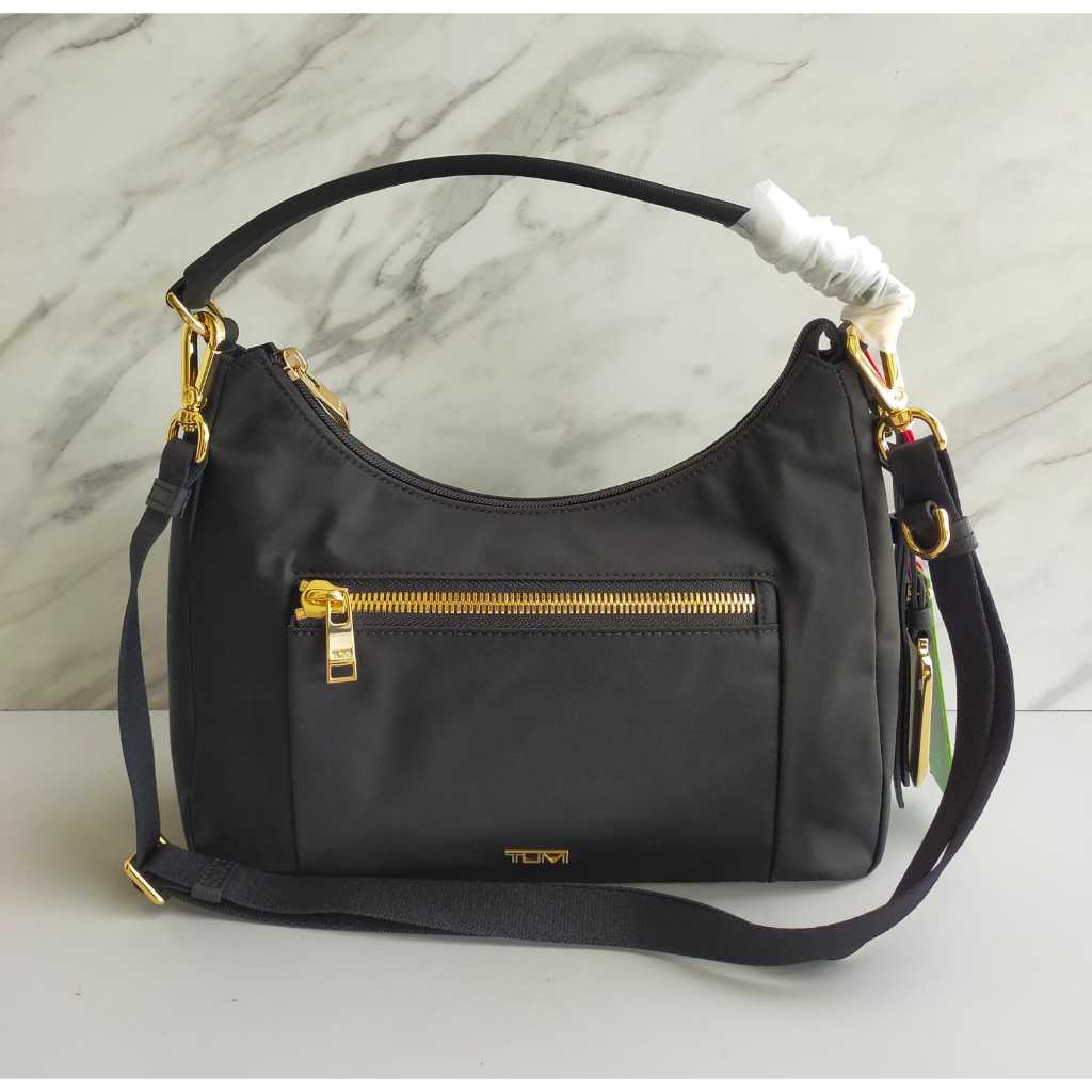 Tas Tumi Adelaide Hobo Crossbody Black New Original