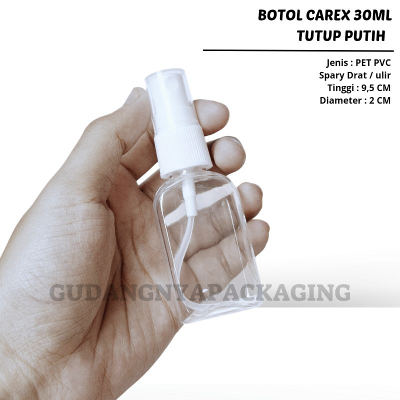 Botol Parfum Carex Spray 30ML - Botol Parfum Kosong Carex Spray - Botol Carex Spray 30ML