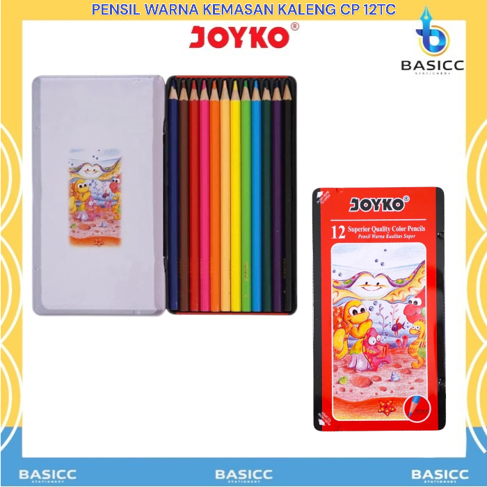 

Joyko Pensil Warna Color Pencil Kaleng CP-12TC | @1Set