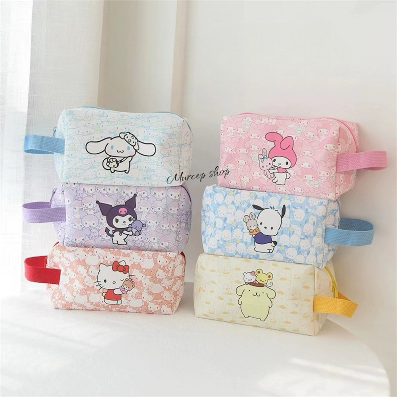

TKI-4086L1 - Dompet Pouch Kosmetik Motif Sanrio Tempat Penyimpanan Pensil Pena Anak Sekolah Serbaguna Wanita ORI IMPORT