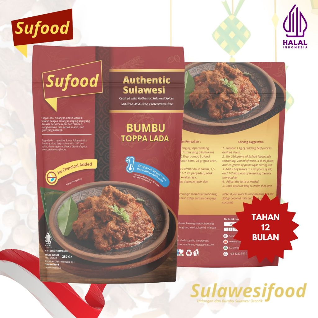

Sulawesifood Sufood - Bumbu Toppa Lada 250gr