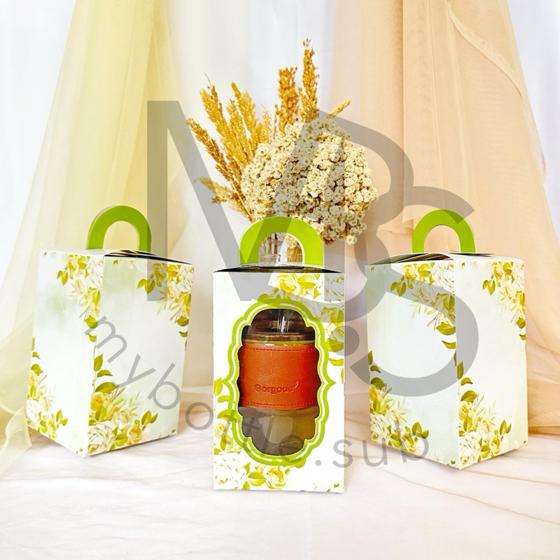 

Paperbox Gelas Sedotan Gorgous Paper Box Souvenir Botol Tumbler Tas Kertas Hampers Gift