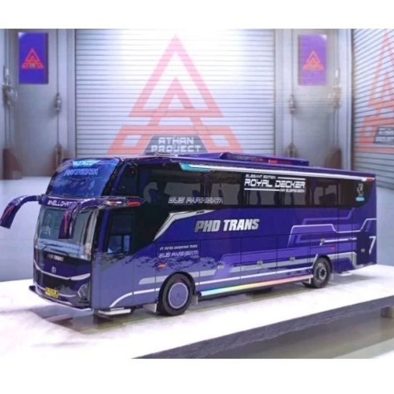 Miniatur Bus Kenzo JB5 PHD TransMainan Basuri Pajangan