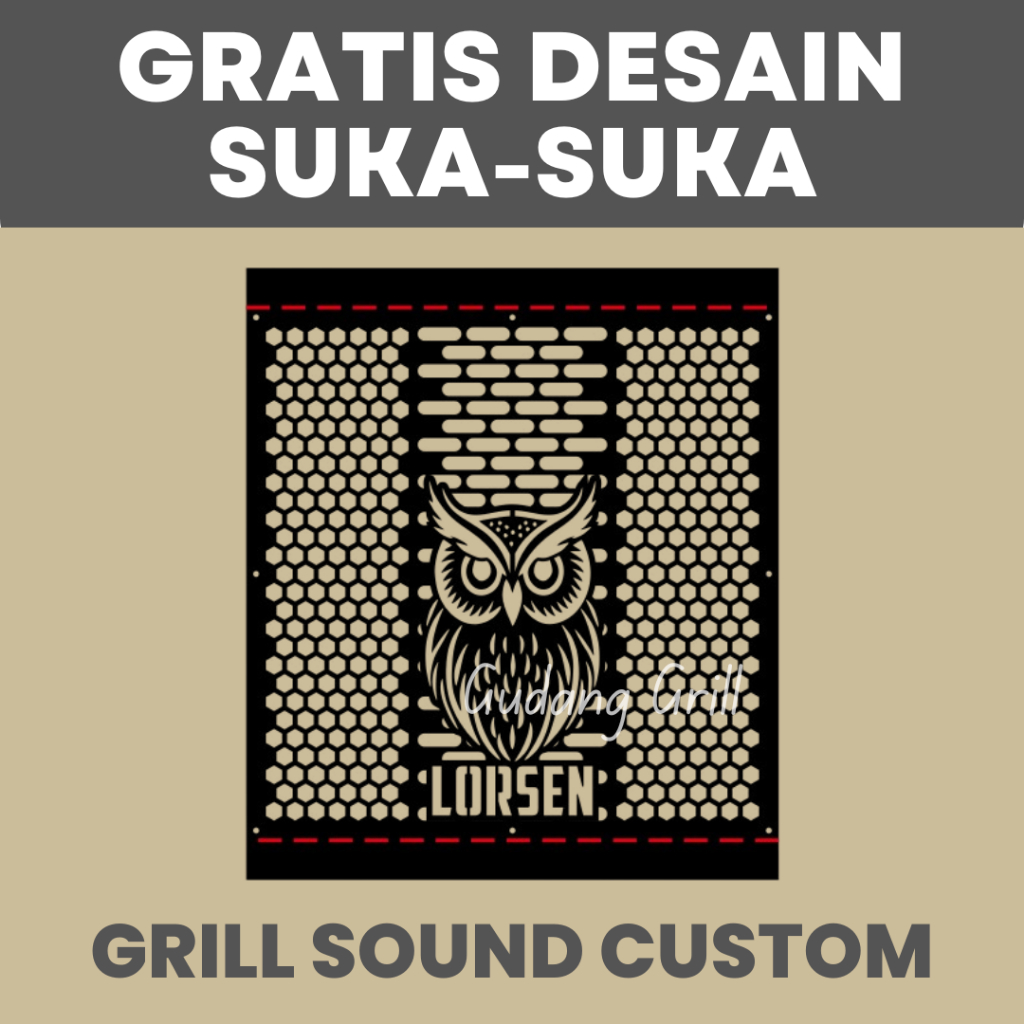 grill sound costum model line array bebas request nama audio - BOX LINE ARRAY