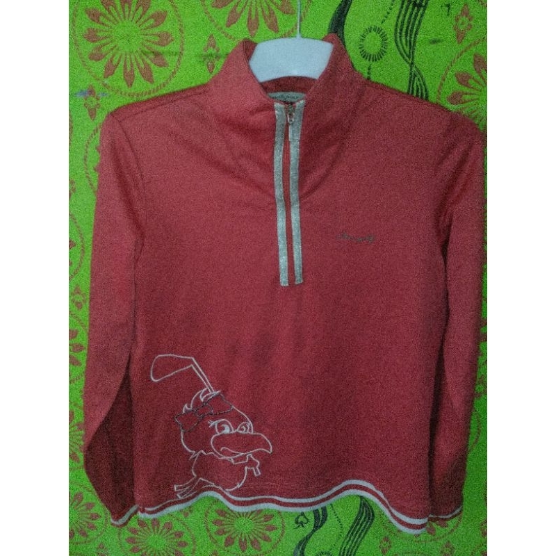 Jaket Running Outdoor Aias Golf Merah Red Preloved ORIGINAL