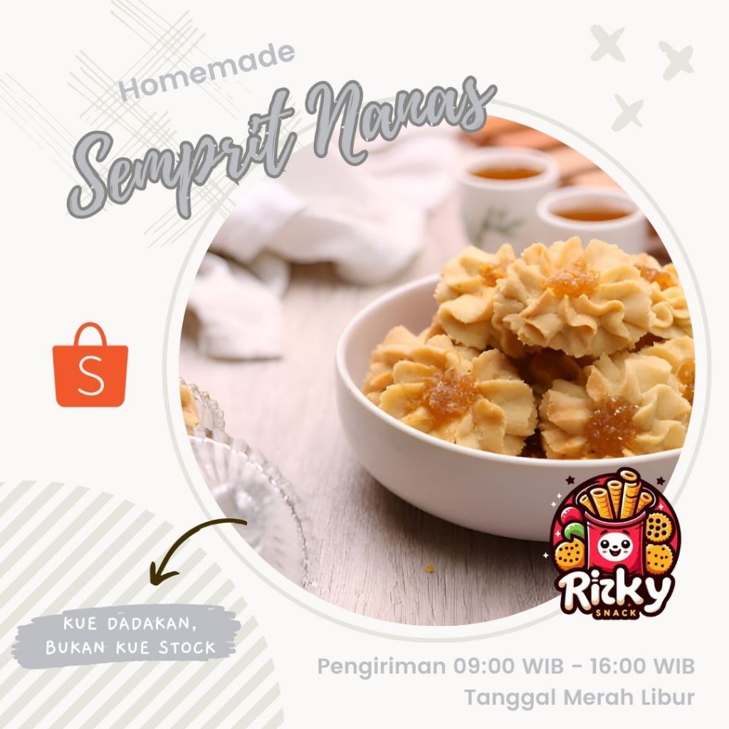 

kue lebaran / kue semprit / kue mawar / kue kering / camilan, cemilan 250 gr