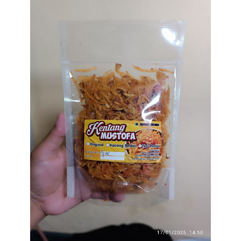 

kentang mustofa pedas manis 150 gr RENYAH KRIUK termurah