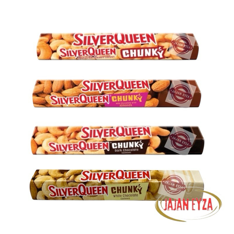 

SILVERQUEEN CHUNKY COKELAT BALOK CASHEW | ALMOND | DARKCHOCO | WHITECHOCO - 85gr