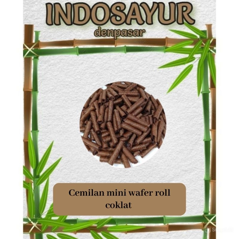 

Cemilan mini wafer rasa coklat 80g _ INDOSAYUR