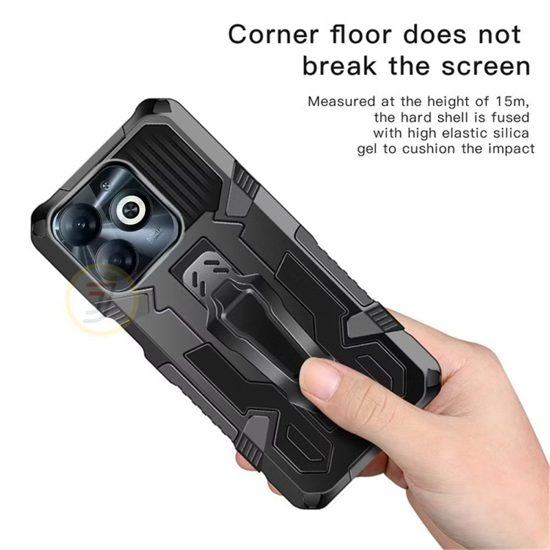 TERBARU Case INFINIX SMART 8 SMART 8 PRO SMART 8 PLUS Hard Case Belt Clip Robot Transformer Phantom