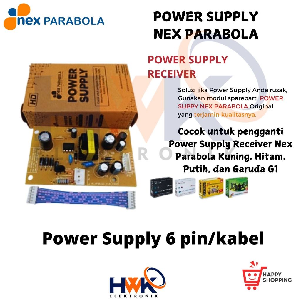 Power supply / PSU Regulator Receiver Nex Parabola original bisa semua merk siap pasang
