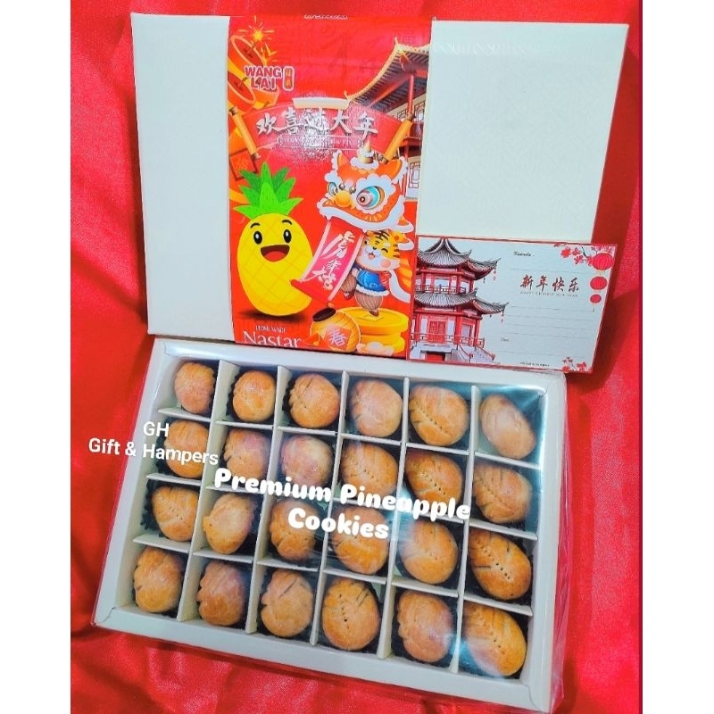 

Kue Kering Imlek NASTAR Bhn Premium Hampers CNY Parcel Gift Set Kado Parsel + Kartu Ucapan