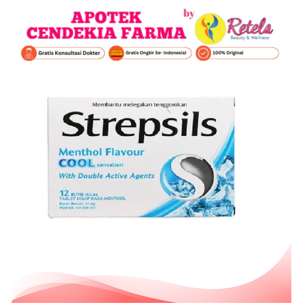 

STREPSIL COOL MENTHOL BOX 12 TABLET HISAP