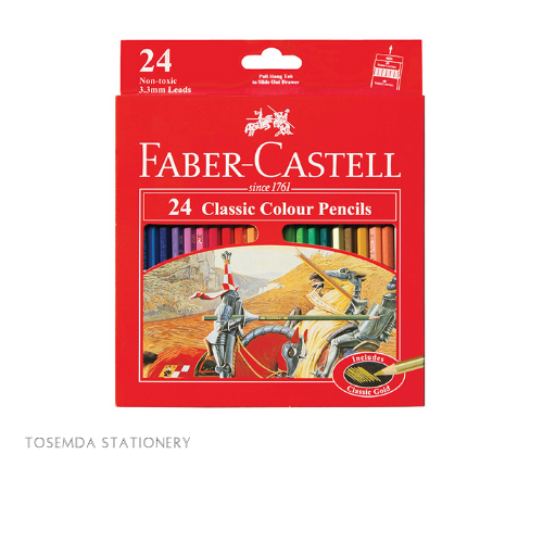 

Faber Castell Classic Colour Pencils / Pensil Warna / 24 L / 1 SET