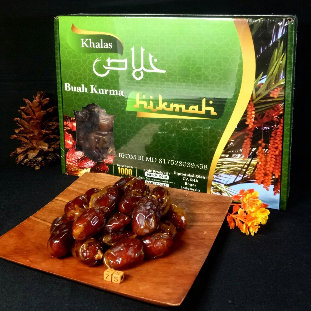 

Kurma Khalas Kholas Hikmah 1kg Enak Lembut Original