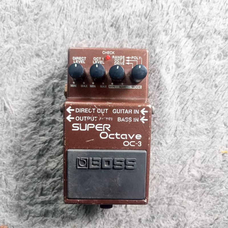 BOSS SUPER OCTAVE OC-3 TAIWAN BEKAS NORMAL