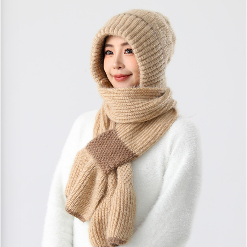 Sylviana723 Topi Kupluk Syal Hijab Wanita Musim Dingin Mrry