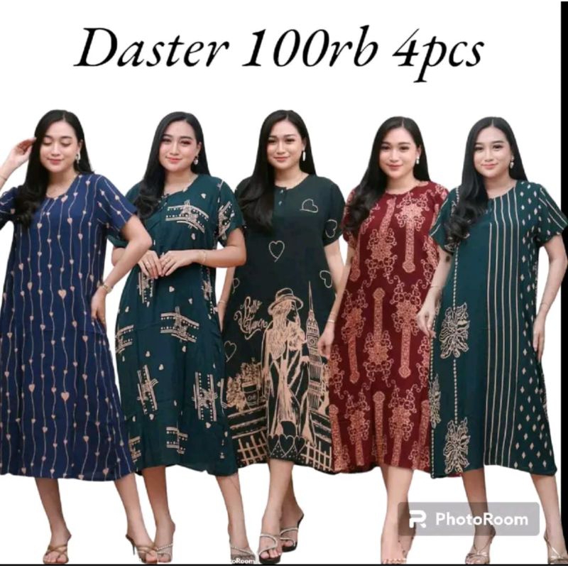 DASTER 100RB DAPAT 4 RANDOM DASTER BUSUI DASTER BUMIL BAHAN RAYON
