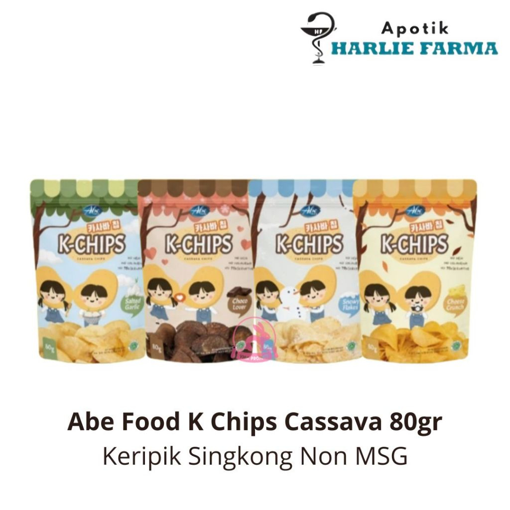 

Abe Food K-Chips Cassava - Keripik Singkong Cemilan Anak Non MSG