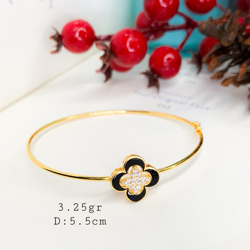 Gelang Emas Bangle Vanclif Cartir Gelang Bangle Vanclef Gelang Emas Kadar 700