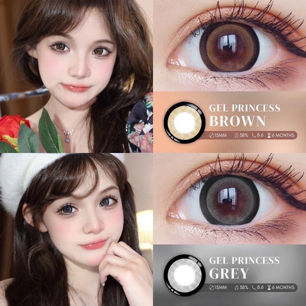 SOFTLENS TOPGEL PRINCESS GREY/BROWN NORMAL 14.8mm