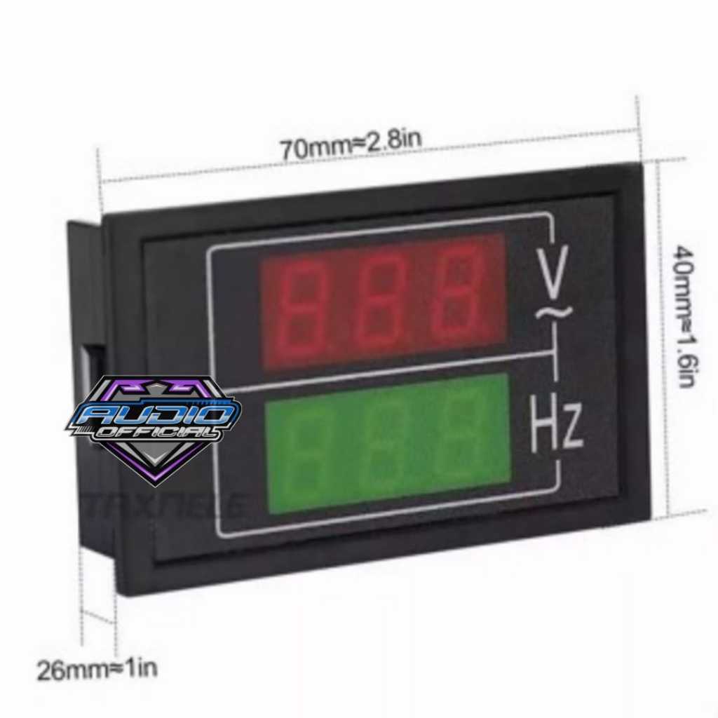 Digital Voltmeter AC HZ / AC 50v - 500v 10Hz - 100Hz Frekuensi