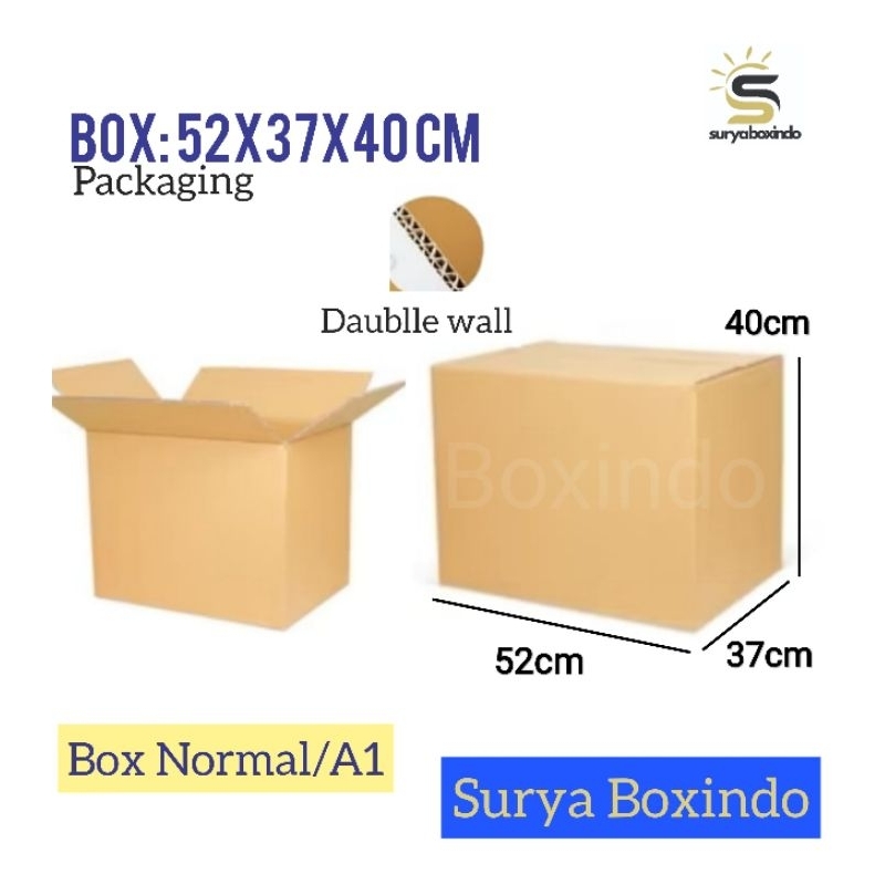 

Box 52X37X40 cm Double wall{HBR BESAR}/Kardis/tinggi40/AMDK/Box Normal/Kotak/Kardus/Packaging