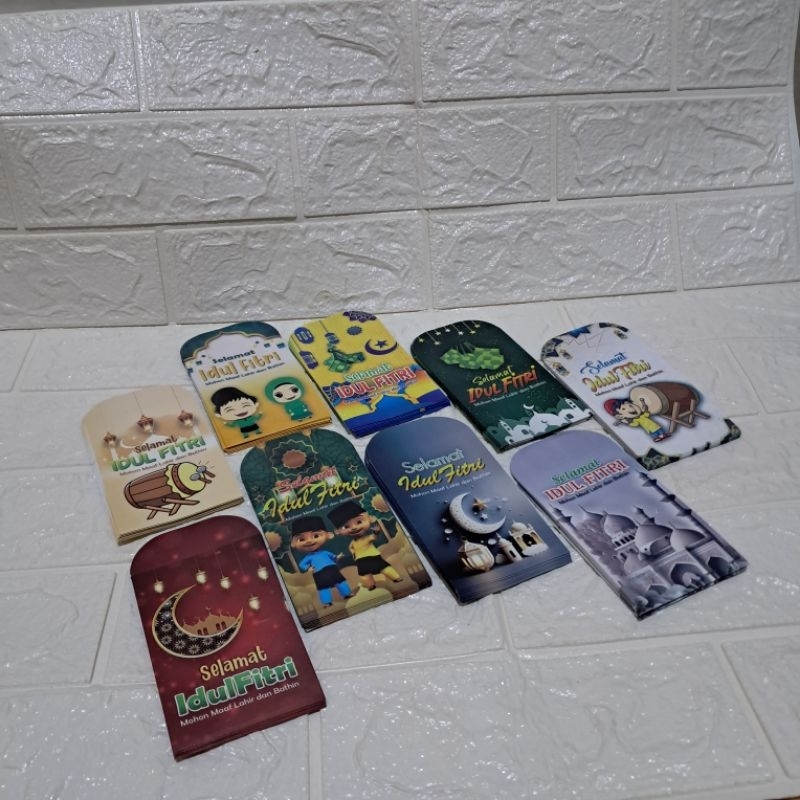 

{ 100 LEMBAR } AMPLOP ANGPAU LEBARAN IDUL FITRI KARAKTER