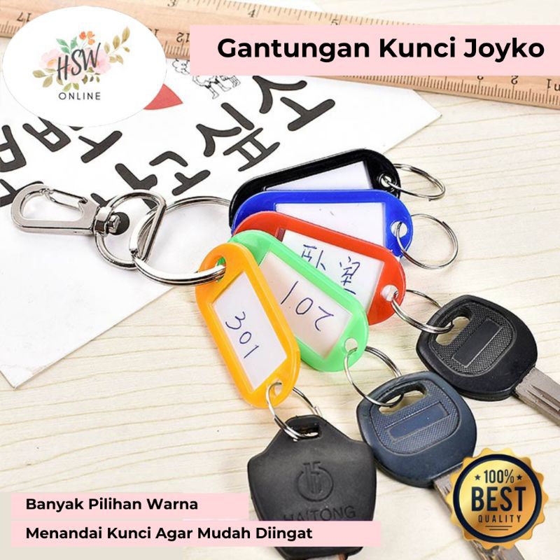 

Gantungan Kunci Label Joyko Name TagPenanda Kunci Loker Key Ring