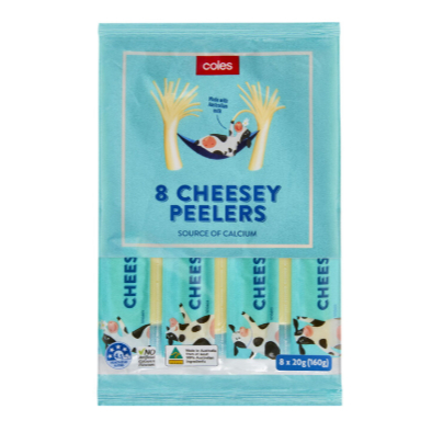 

Coles Cheesey Peelers 8x20g | 160g