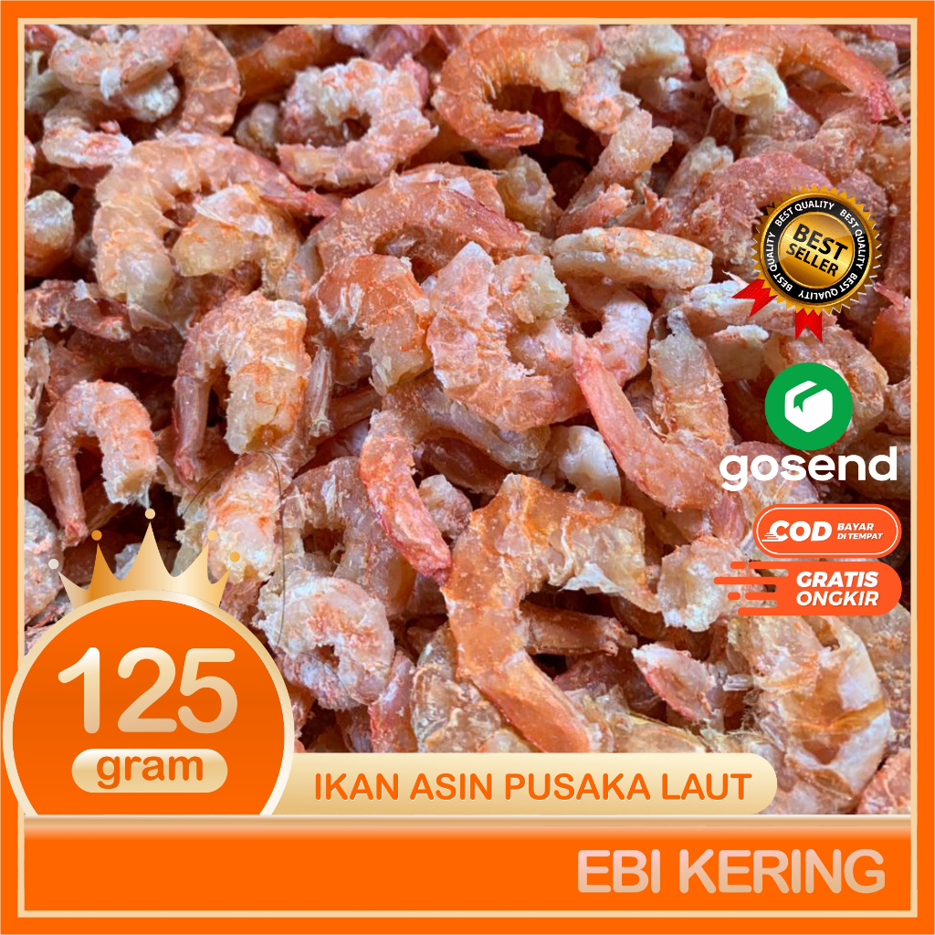 

Udang Ebi Ikan Asin Ebi Kering Besar Super Bersih Segar Dan Fresh 125 gram