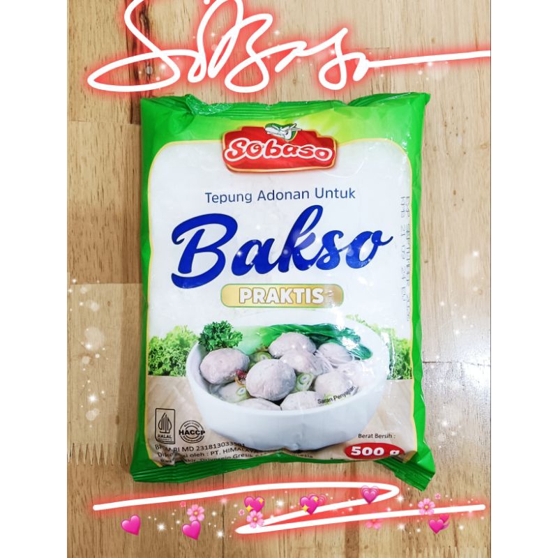 

TEPUNG PRAKTIS ADONAN BAKSO 500GR SOBASO