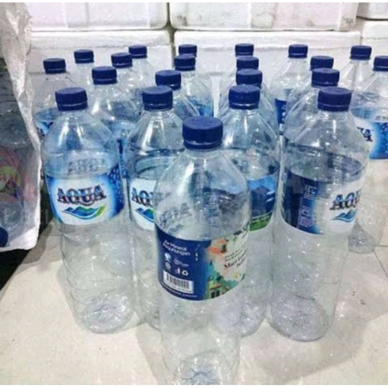 

botol bekas berat 1,5 liter// dpt 12 botol