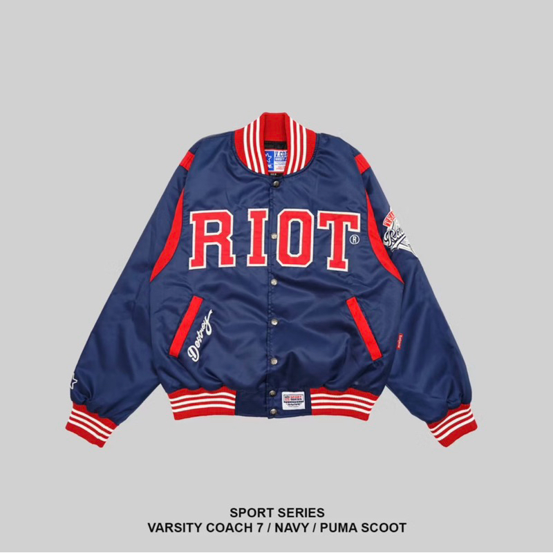 RAWTYPE RIOT - Varsity Coach 7 Riot - Navy - XL