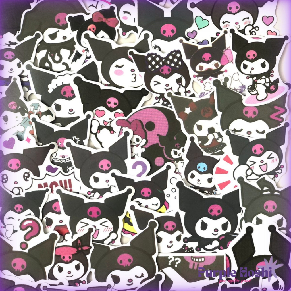 

Purple Hoshi Sticker Set 50-100 Pcs Sticker Deco Cute DIY Buku Jurnal Scrapbook